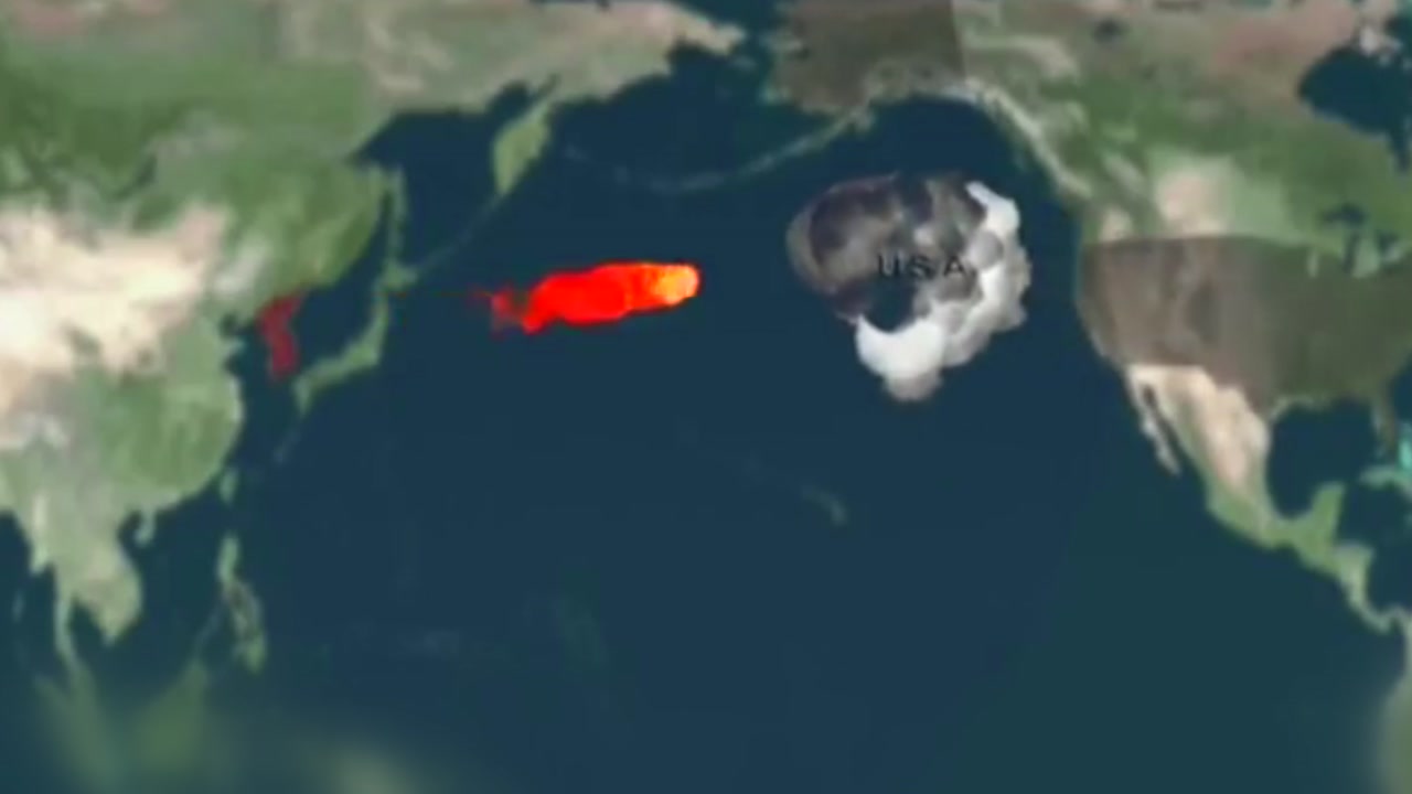 北, 미국 핵미사일 공격 가상 영상 공개