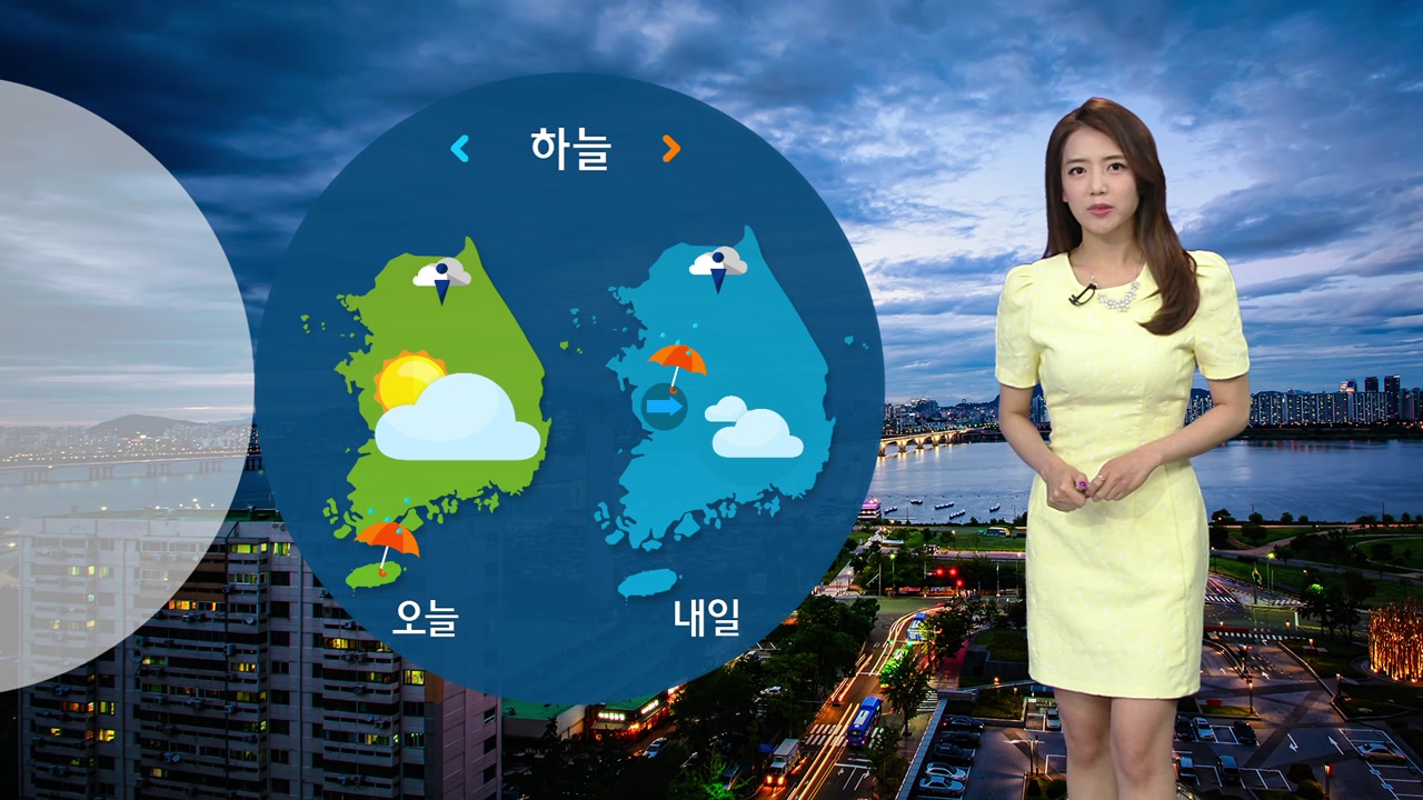 [날씨] 내일 중부 무더위...남부·전북 아침까지 비