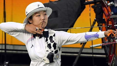 여자 양궁 최미선, 개인전 4강 진출 실패