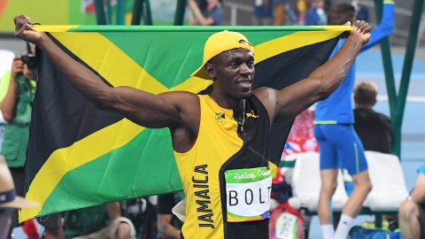 볼트, 올림픽 첫 100m 3연패