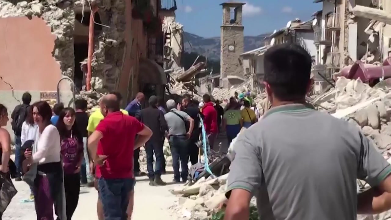 이탈리아 중부 규모 6.2 지진...38명 사망·100명 실종