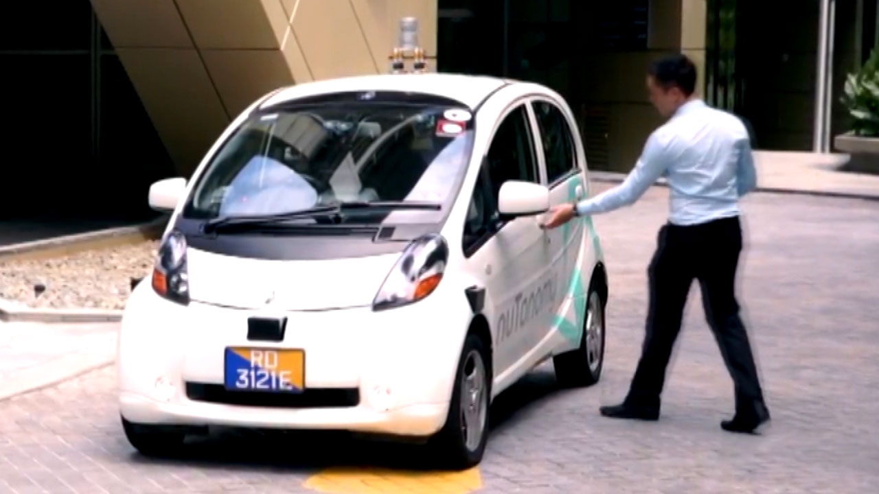 싱가포르 세계 첫 자율주행 택시 시험운행