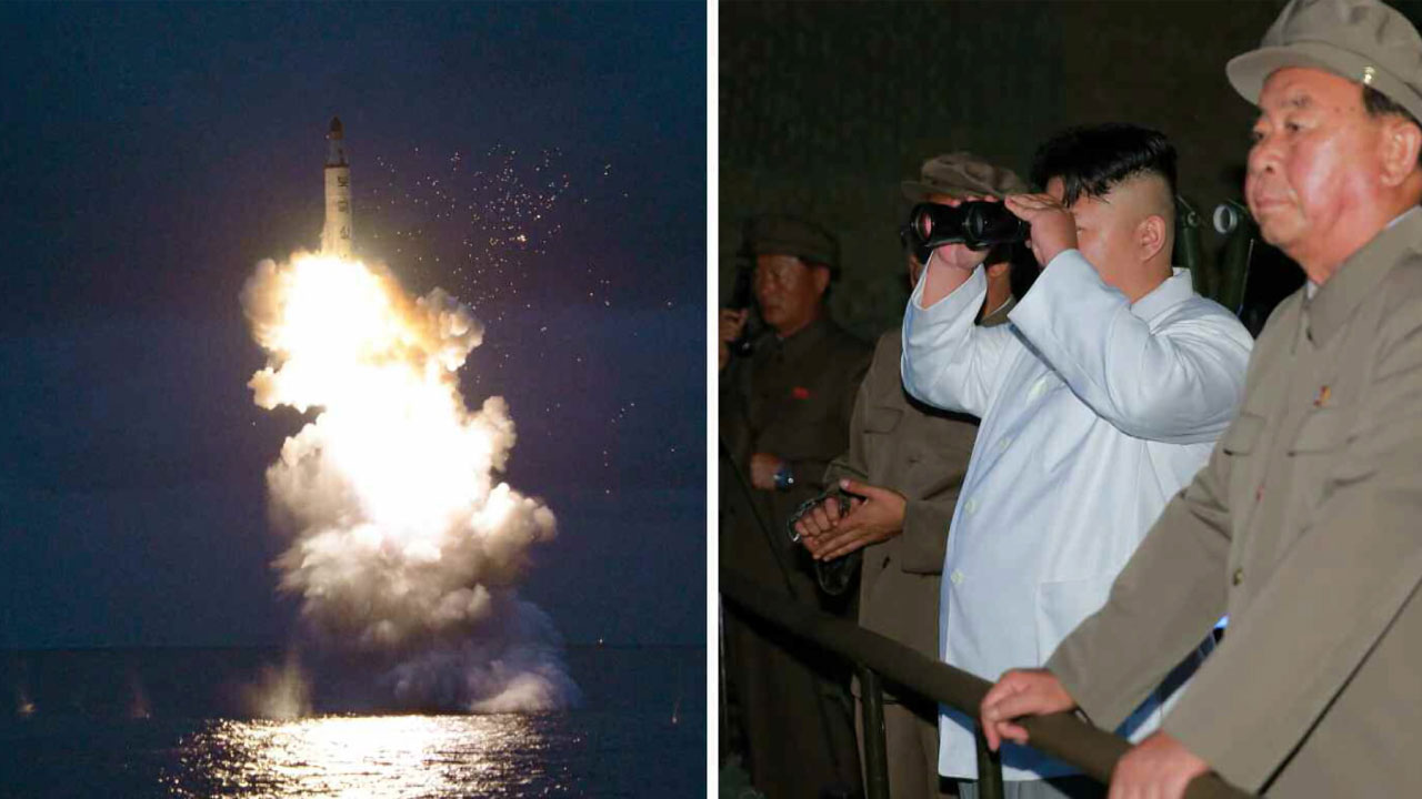 北 SLBM 대대적 선전 돌입...김정은 "핵무기 개발 총력"