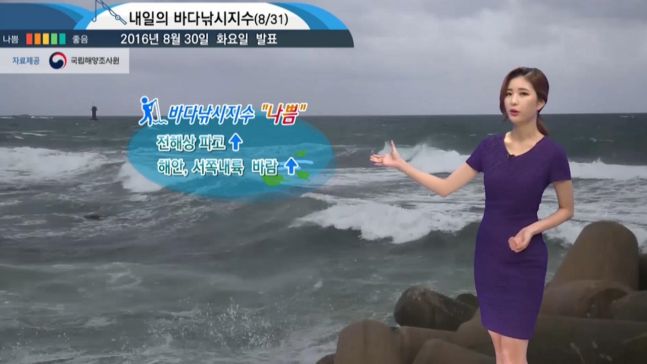 [내일의 바다날씨] 8월 31일 10호 태풍 라이언록의 간접영향 전 해상 풍랑특보 