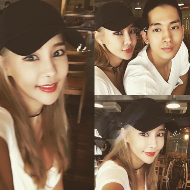 미나, 17살 연하 남친 류필립과 달달한 가로수길 데이트