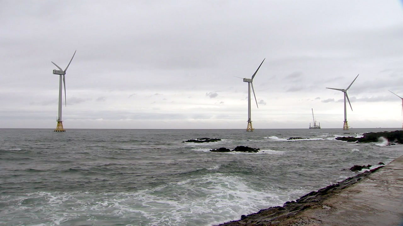 국내 해상 풍력 발전 시작...기자재도 국산화