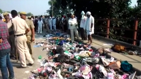 인도 힌두 성지 바라나시 종교집회 압사 사고...19명 사망