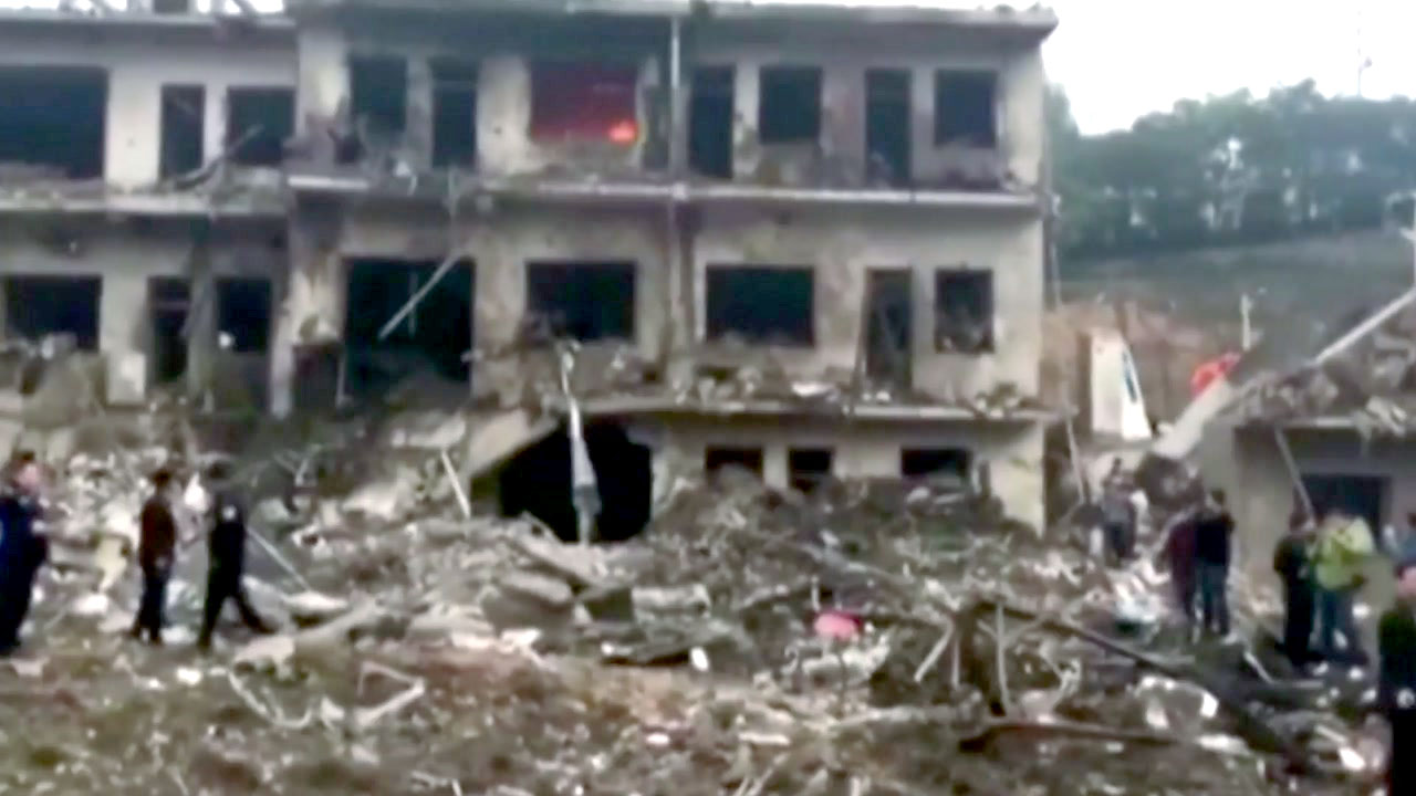 中 건물 폭발 백여 명 사상...지구촌 사건사고