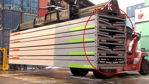 접이식 컨테이너 개발..."연 6천억 원 절감"