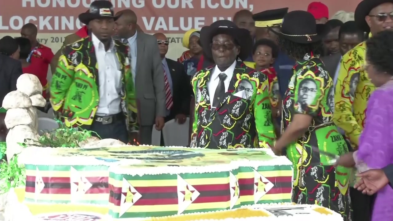 무가베 짐바브웨 대통령, 경제위기 속 호화 생일잔치