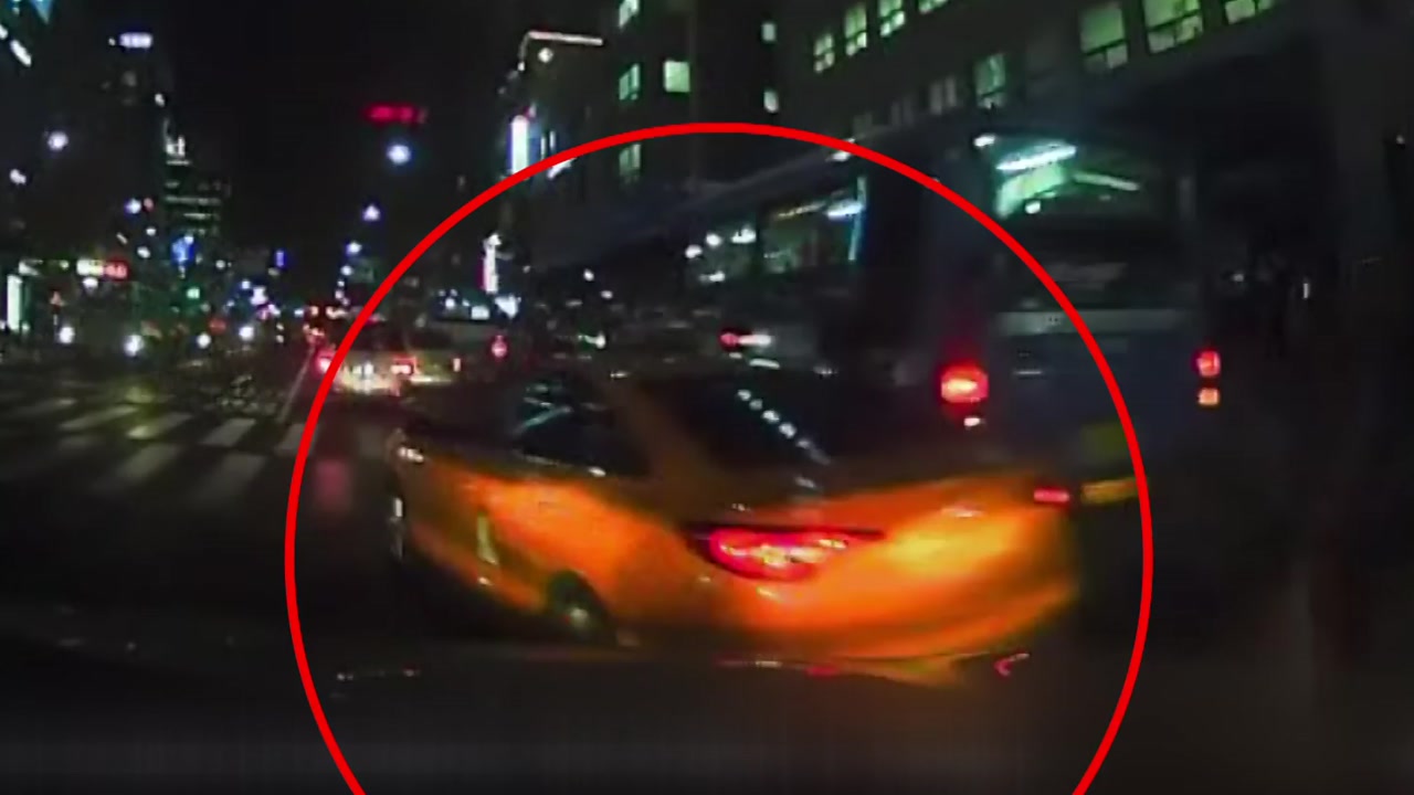 [영상] 만취 택시기사 한밤중 도심서 광란의 질주