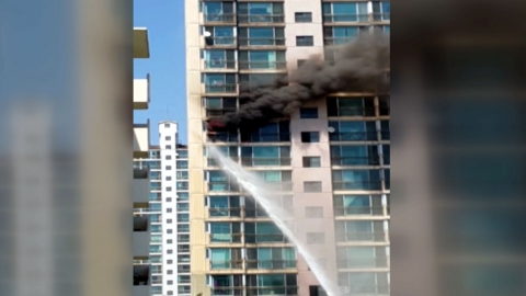 일산 아파트 11층서 불...주민 1명 화상