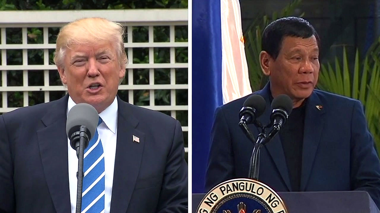 트럼프 "핵잠수함 2척 한반도 주변 배치"...필리핀 대통령과 통화록 유출