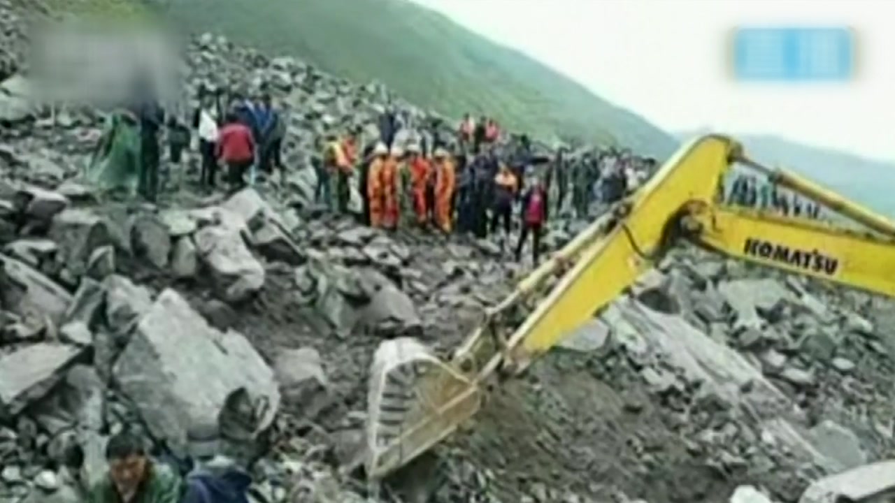 "中 쓰촨성 새벽 산사태로 100명 이상 매몰"