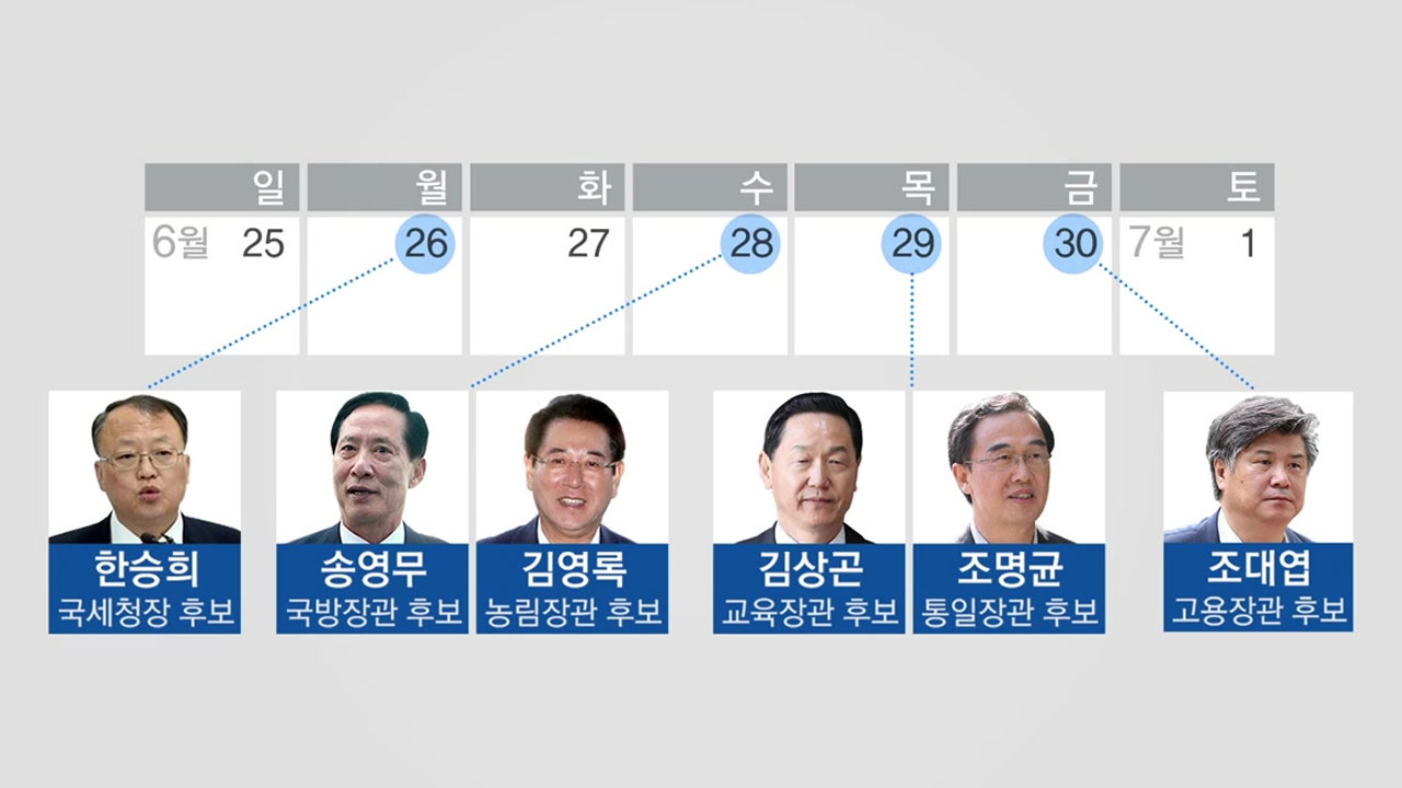 인사청문 시즌3 개막...'宋·金·趙' 3연전