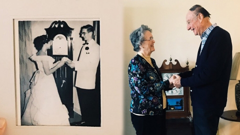고등학교 첫사랑과 64년 만에 결혼한 부부