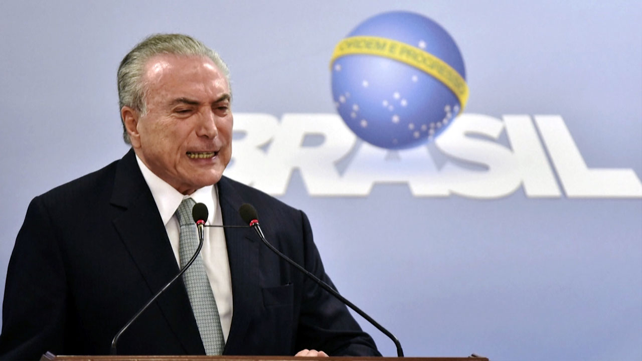 '뇌물 수수' 테메르 대통령 기소...브라질 또 '탄핵 정국'