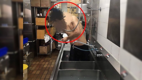 맥도날드 직원, 매장 싱크대에서 샤워해 위생 논란