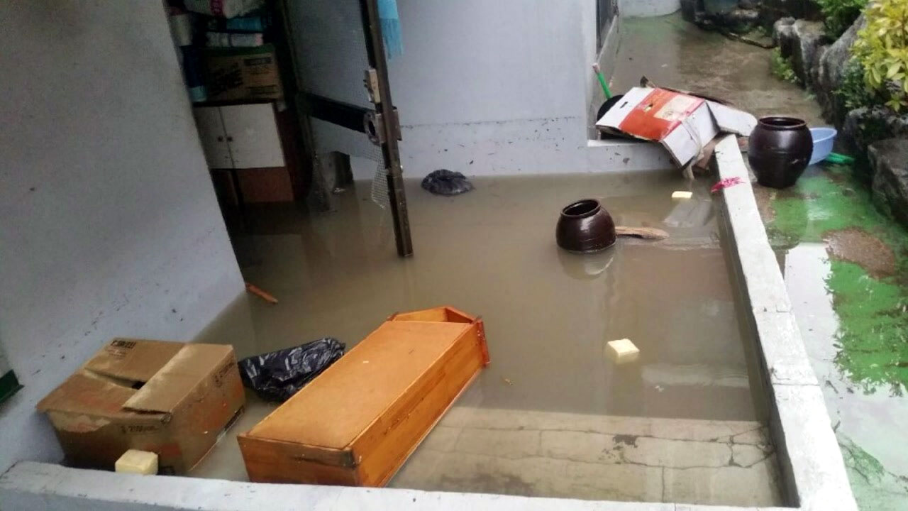 [YTN 실시간뉴스] '폭우' 1명 사망...아파트 만여 가구 '정전' 