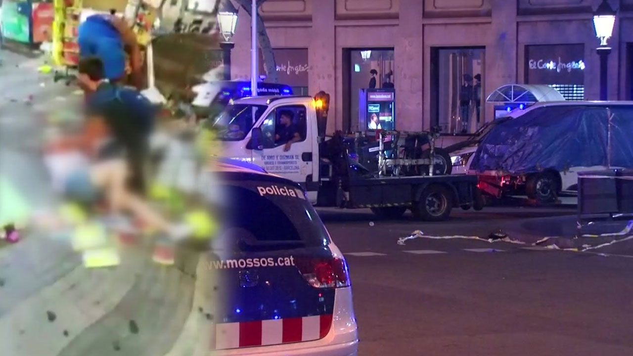 스페인 두 곳에서 '차량 테러'...13명 사망·백여 명 부상