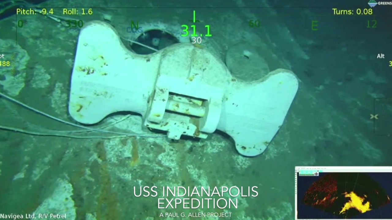 히로시마 원폭 운반 美 군함, 침몰 72년 만에 발견