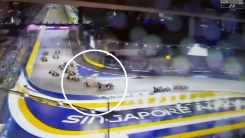 출발과 동시에 '쾅'...아수라장 된 F1 경기장