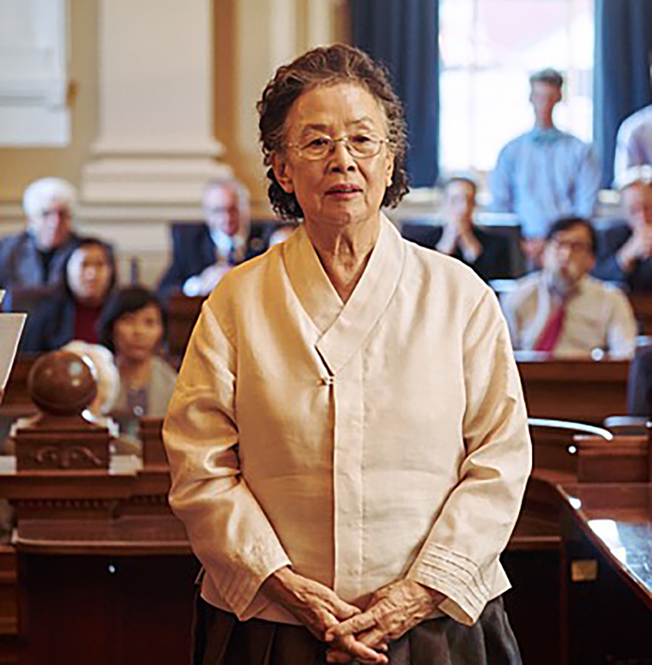 영화 '아이 캔 스피크' 명장면 美 위안부 청문회 실제 모습