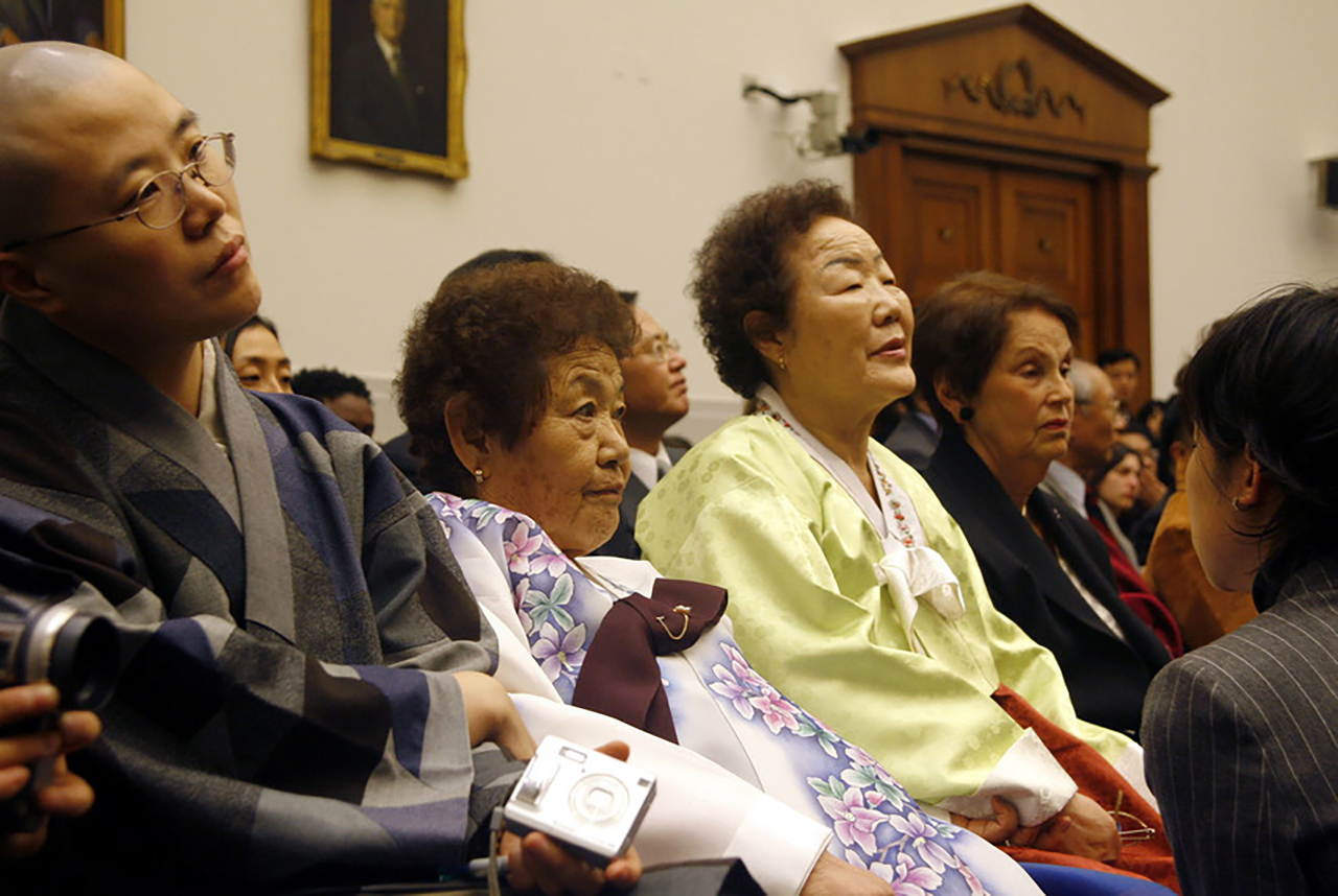 영화 '아이 캔 스피크' 명장면 美 위안부 청문회 실제 모습