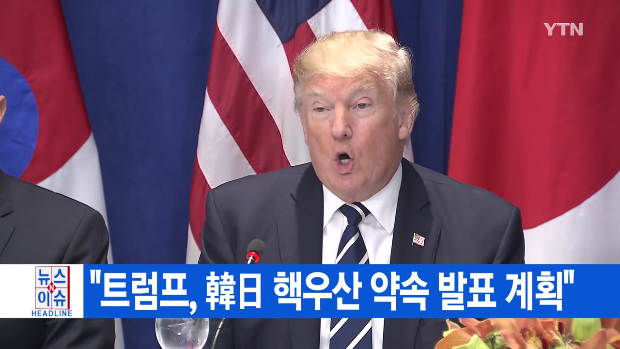 [YTN 실시간뉴스] "트럼프, 韓日 핵우산 약속 발표 계획"