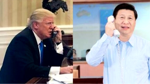 트럼프, 시진핑과 통화..."가용수단 총동원 北 압박" 요구