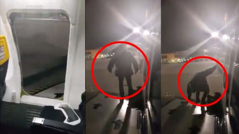 천식 환자, 호흡곤란 때문에 비행기에서 비상 탈출하다 체포돼