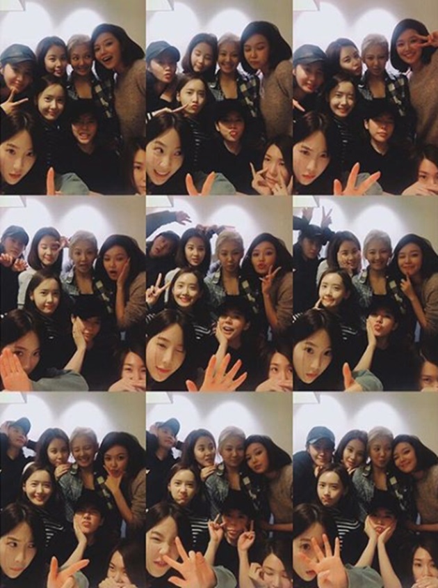 소녀시대 8인, 완전체 회동 인증샷 "변함없는 우정"