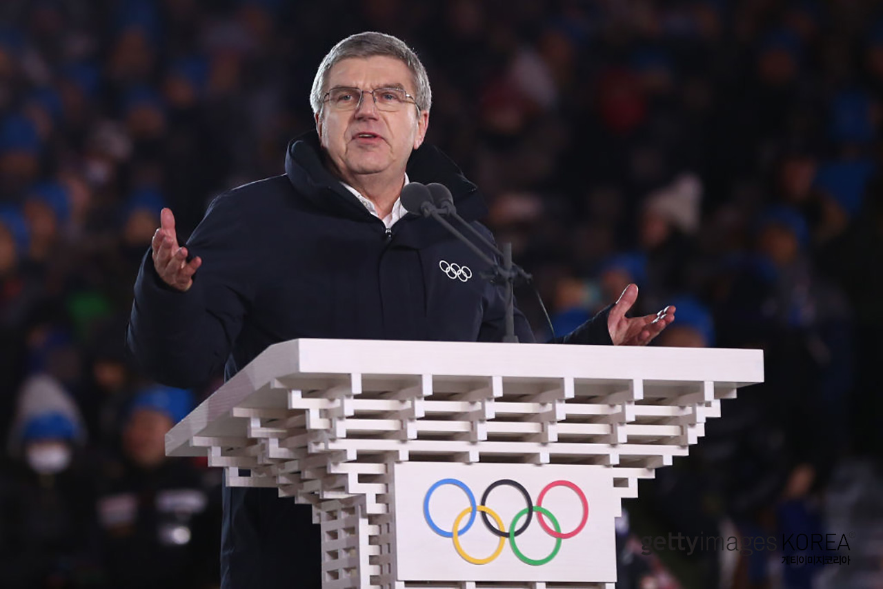IOC 위원장, 한국어 감사 인사 "자원봉사자 여러분 감사합니다"