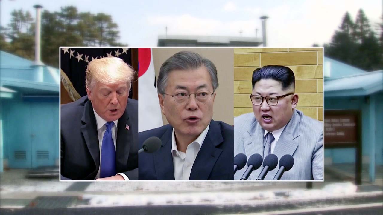 文, 남북미 정상회담 추진..."핵 문제 끝내야"