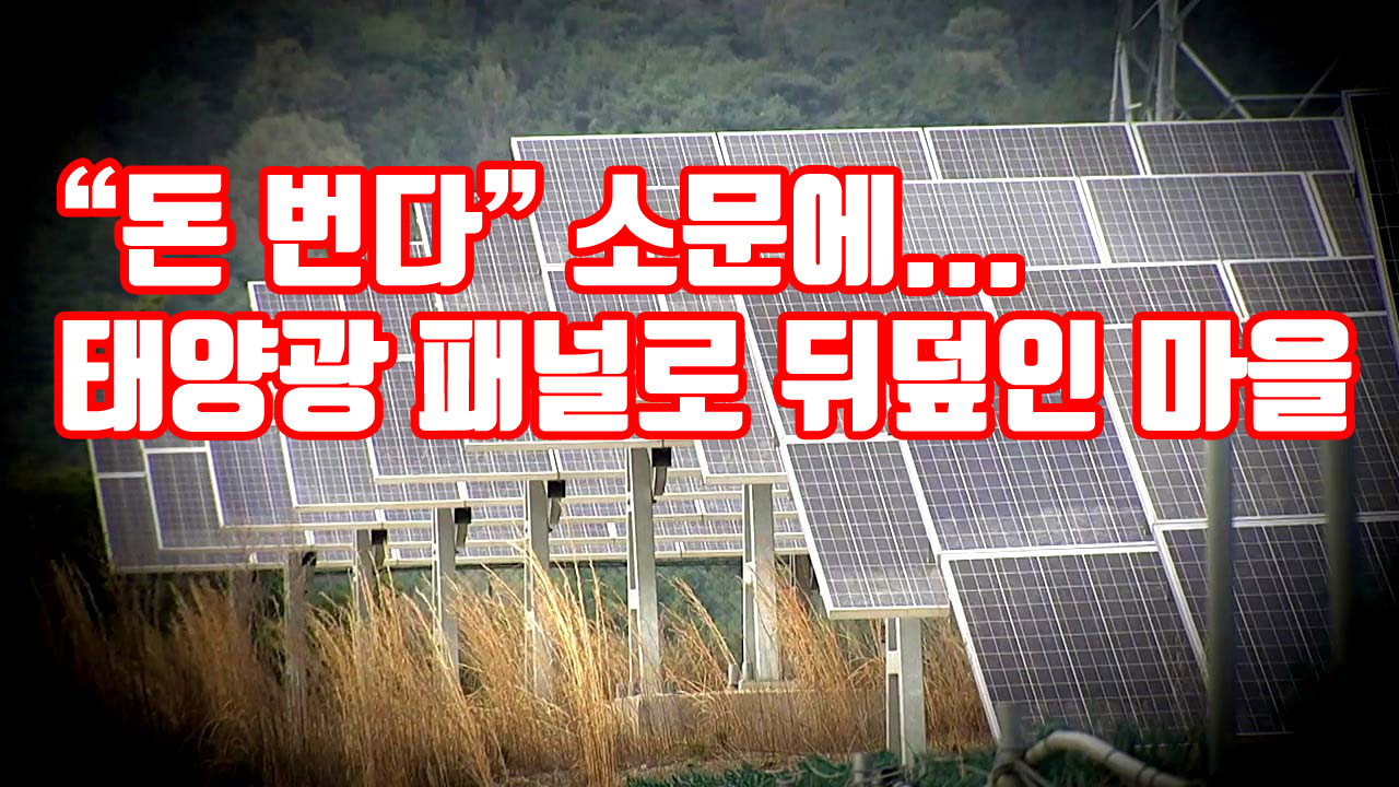 [자막뉴스] "돈 번다" 소문에...태양광 패널로 뒤덮인 마을