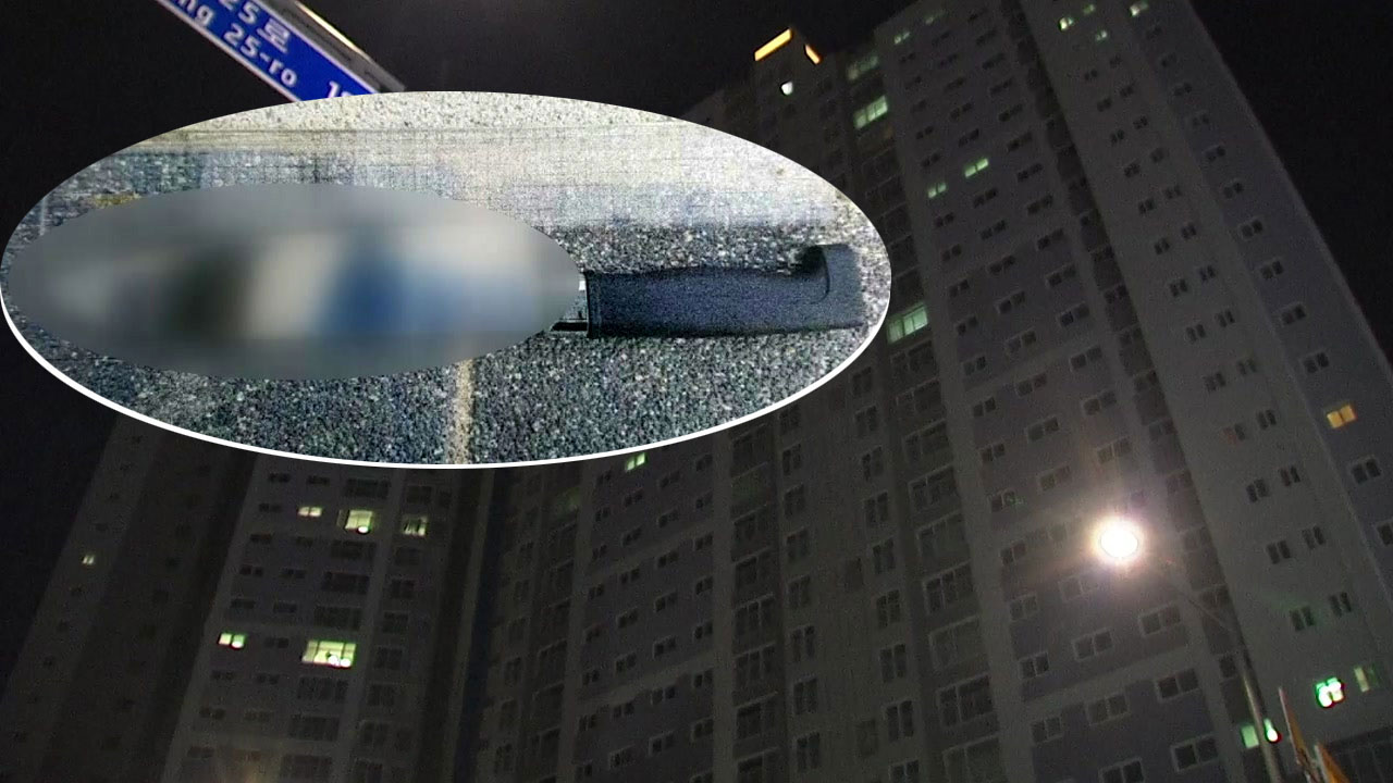 천안 흉기 낙하 사건...입주민 실수로 확인
