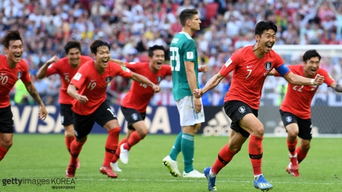 영국 언론, "한국-독일전은 역대 월드컵 최대 이변 2위"