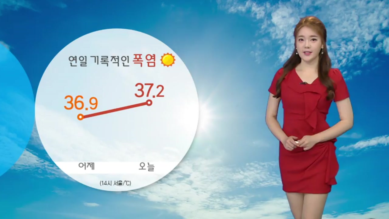 [날씨] 연일 기록적인 폭염...서울 올해 최고 37℃