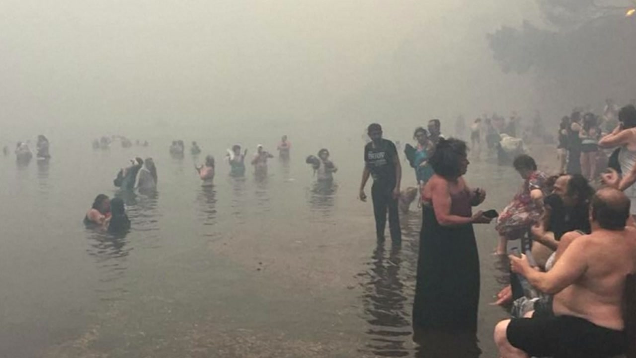 가족 잃은 주민들 '망연자실'...산불 피해 바다로