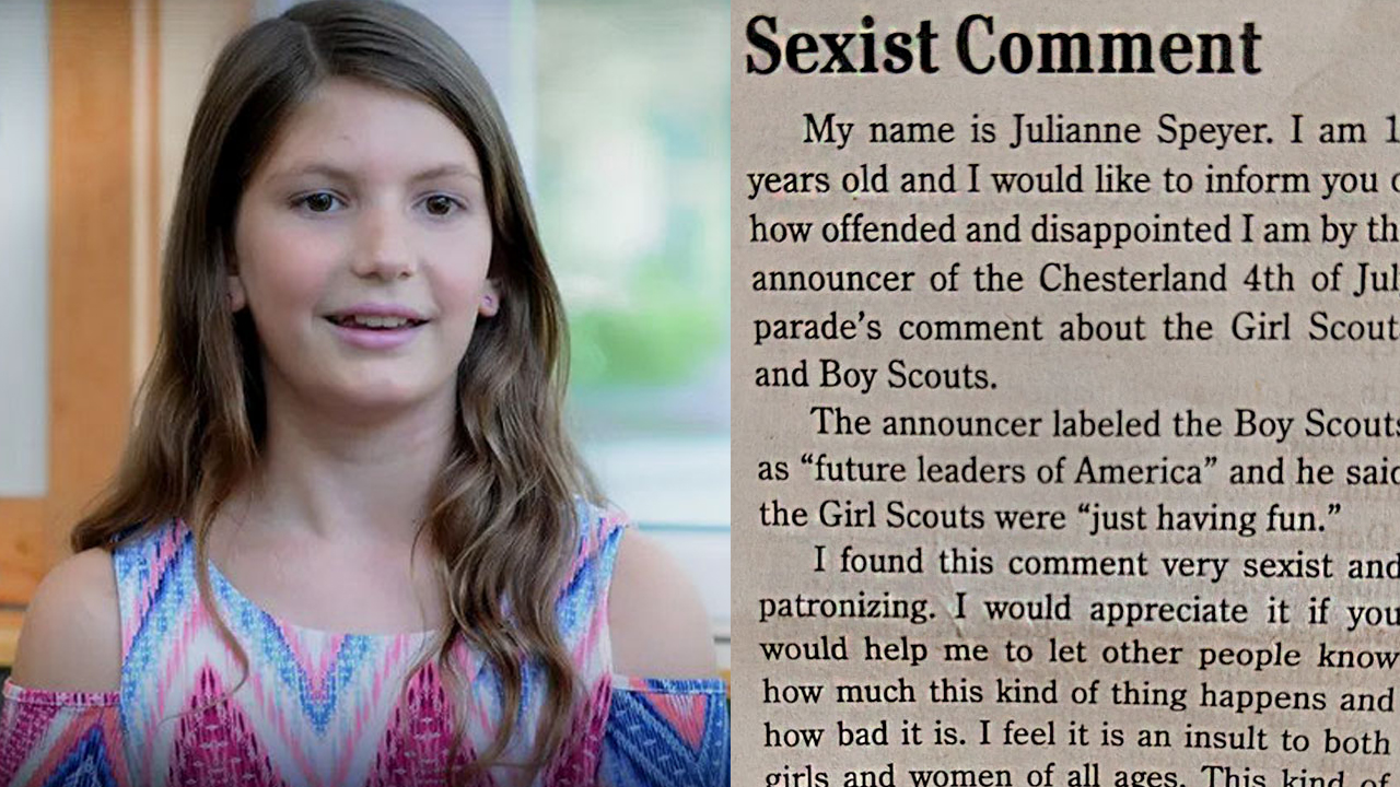 '성차별' 발언 들은 12세 소녀, 지역 신문에 편지 보내 항의