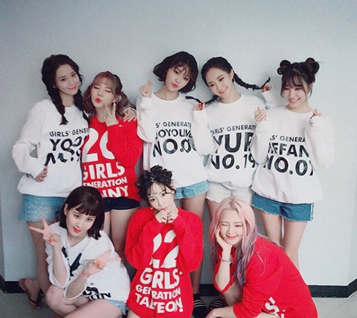 '소녀시대' 윤아·태연·유리, 데뷔 11주년 자축 "소원 축하해"
