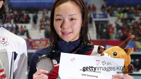 김서영, 개인혼영 400m 은...안세현, 접영 100m 동메달