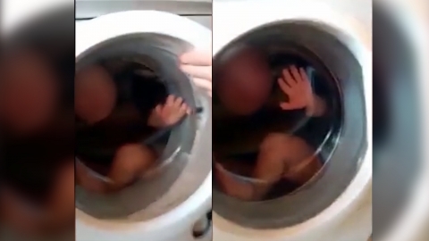 2살 아이 세탁기에 가둔 아버지와 보모, 아동 학대 혐의로 체포