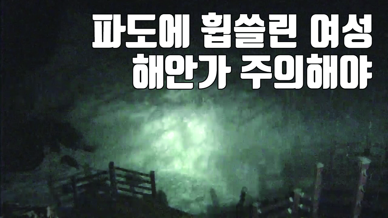 [자막뉴스] 제주도 실종 여성...사진 찍다 파도에 휩쓸려