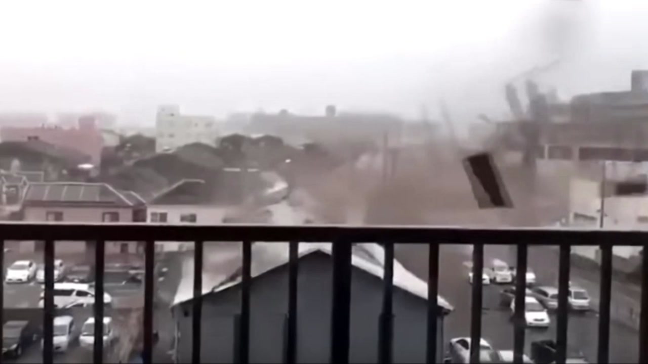 태풍 '제비' 직격탄 맞은 서일본