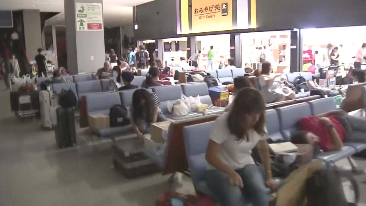 日 간사이국제공항 폐쇄 장기화?...지역경제 피해 전망