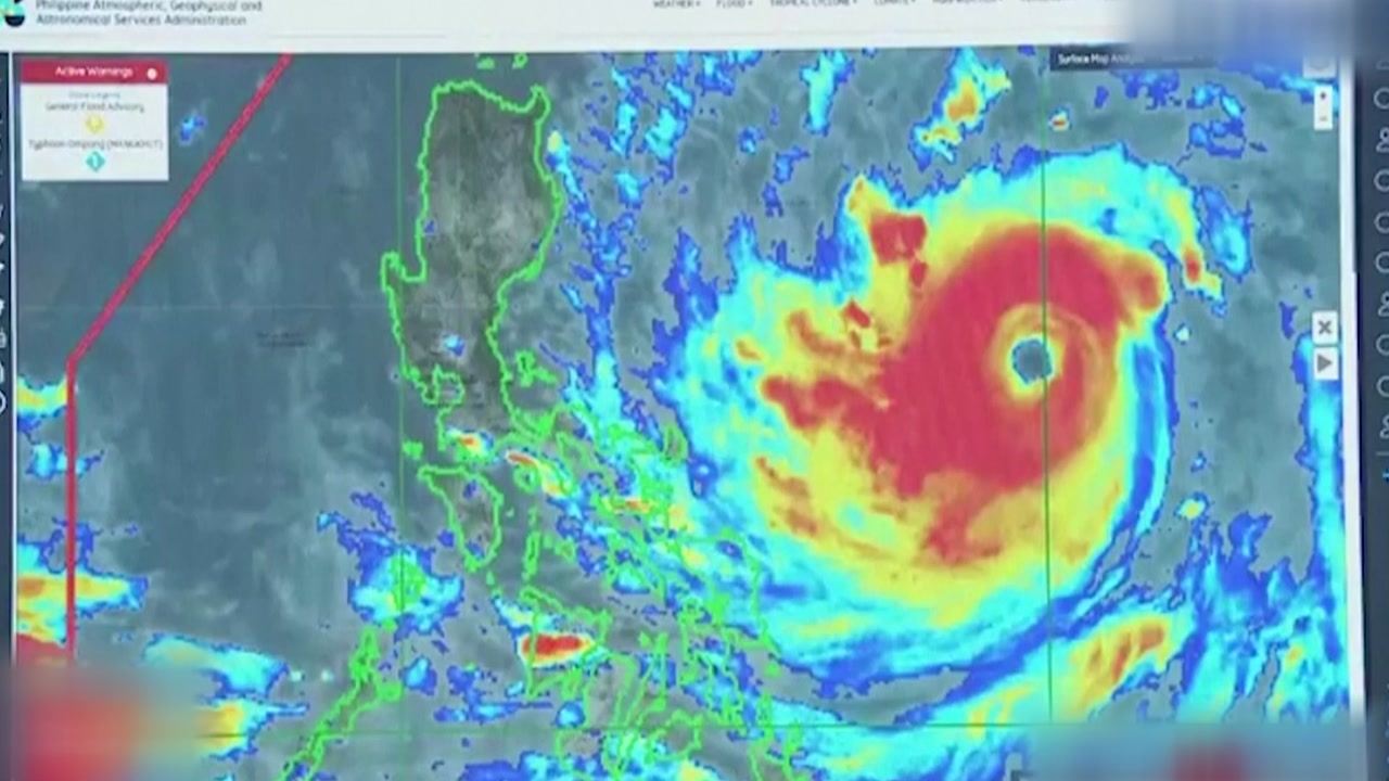 필리핀에 '슈퍼 태풍' 접근...82만 명 대피령