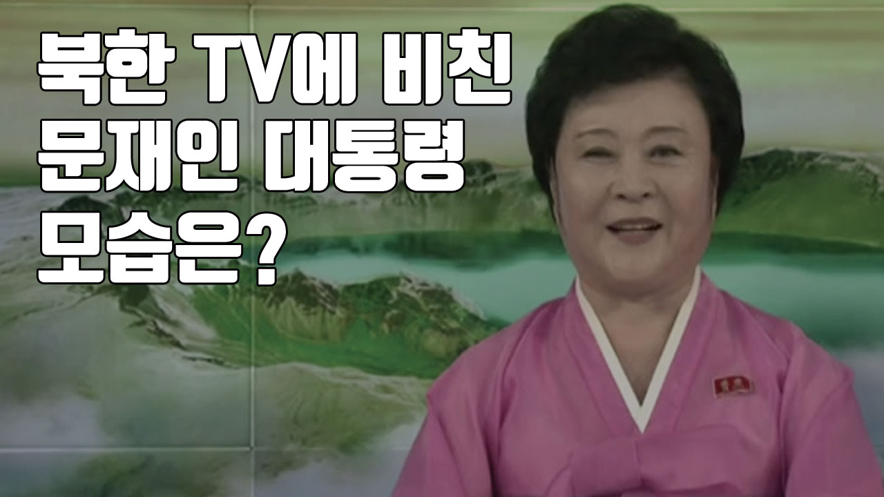[자막뉴스] 북한 TV에 비친 문재인 대통령 모습은?