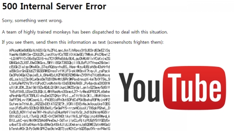  세계 최대 동영상 사이트 유튜브 '오류'