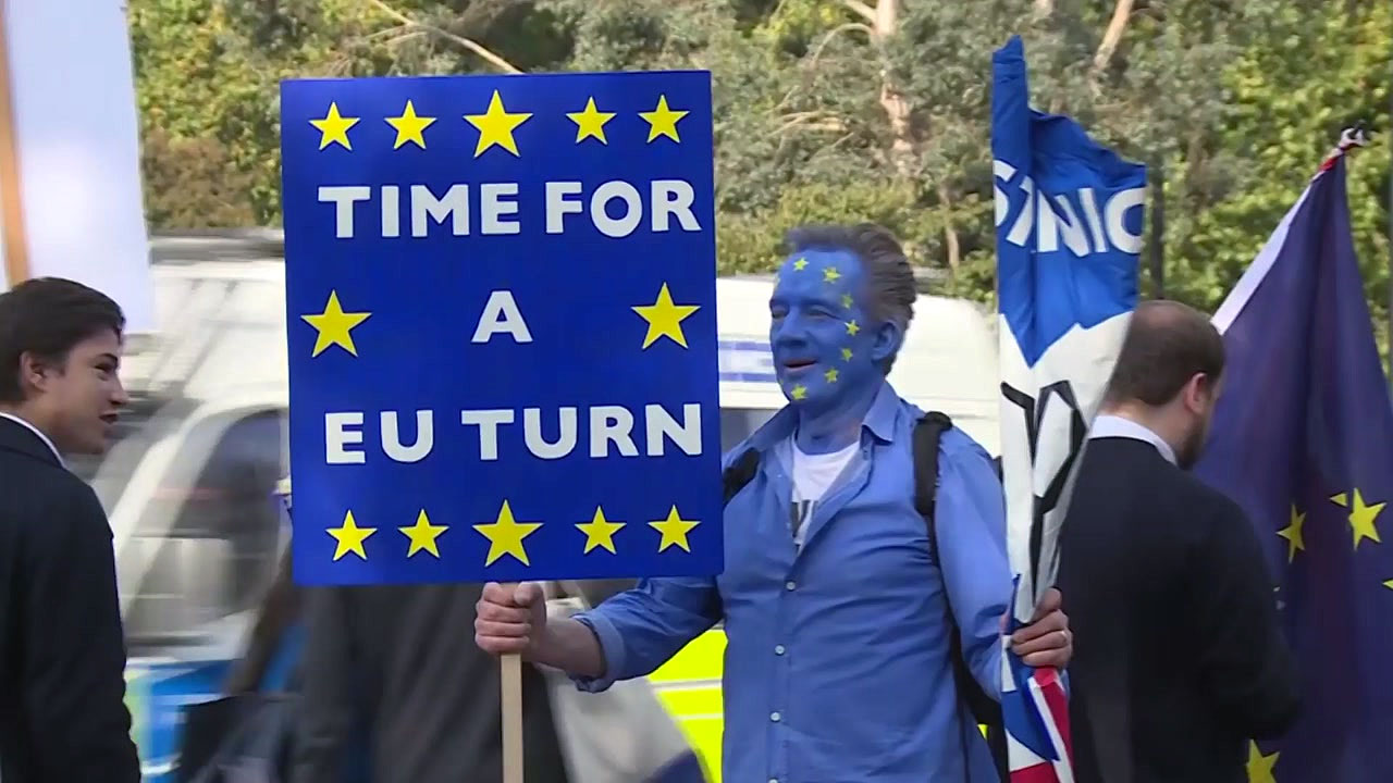 '영국 EU탈퇴안' 재투표 요구...런던에서 50만명 가두 시위